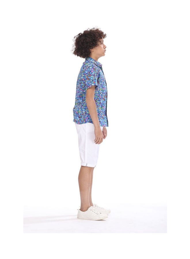 KTK by Katakit - Colorful Casual Short Sleeve Shirt Multicolour - Image 1