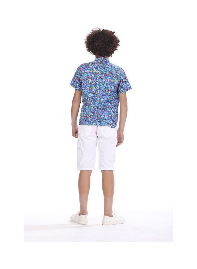KTK by Katakit - Colorful Casual Short Sleeve Shirt Multicolour - Image 1