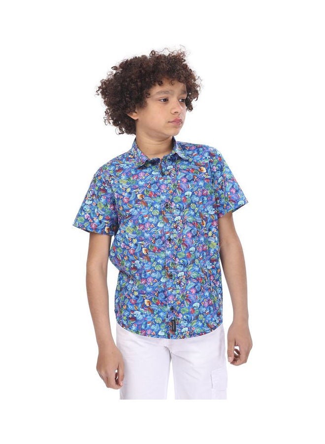 KTK by Katakit - Colorful Casual Short Sleeve Shirt Multicolour - Image 1