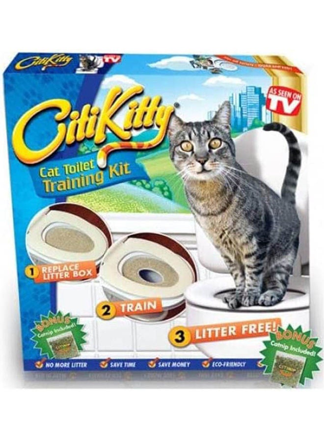 Cat Toilet Training Kit White - Image 1