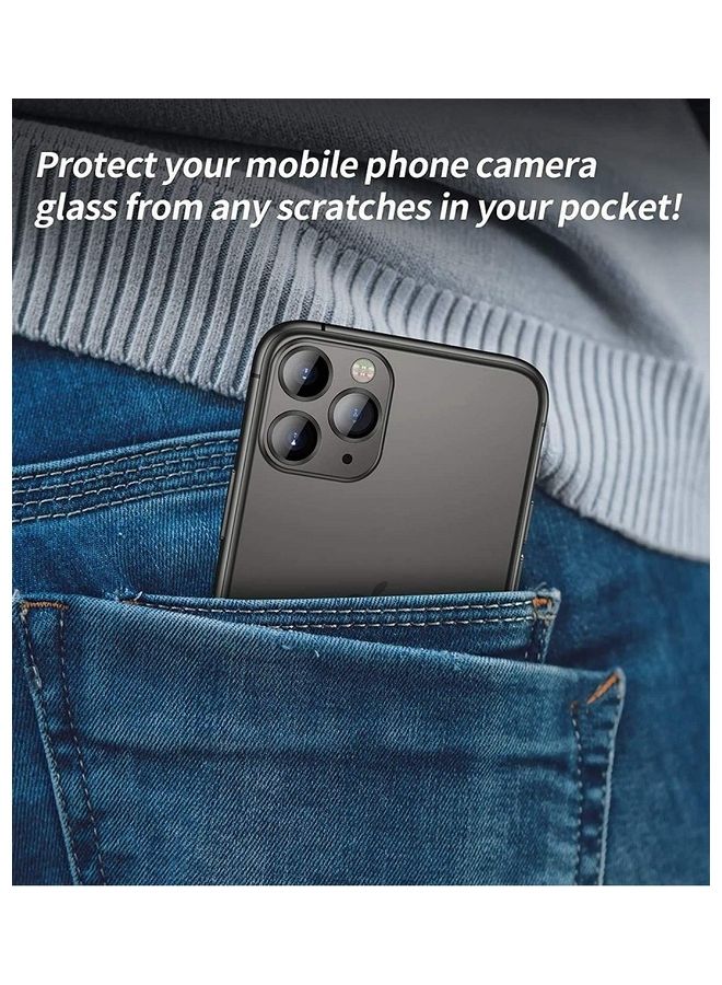 جوي روم لاصقة حماية لعدسة الكاميرا من شاينينج سيريس لهاتف أبل آيفون 12 برو ماكس أسود - Image 4