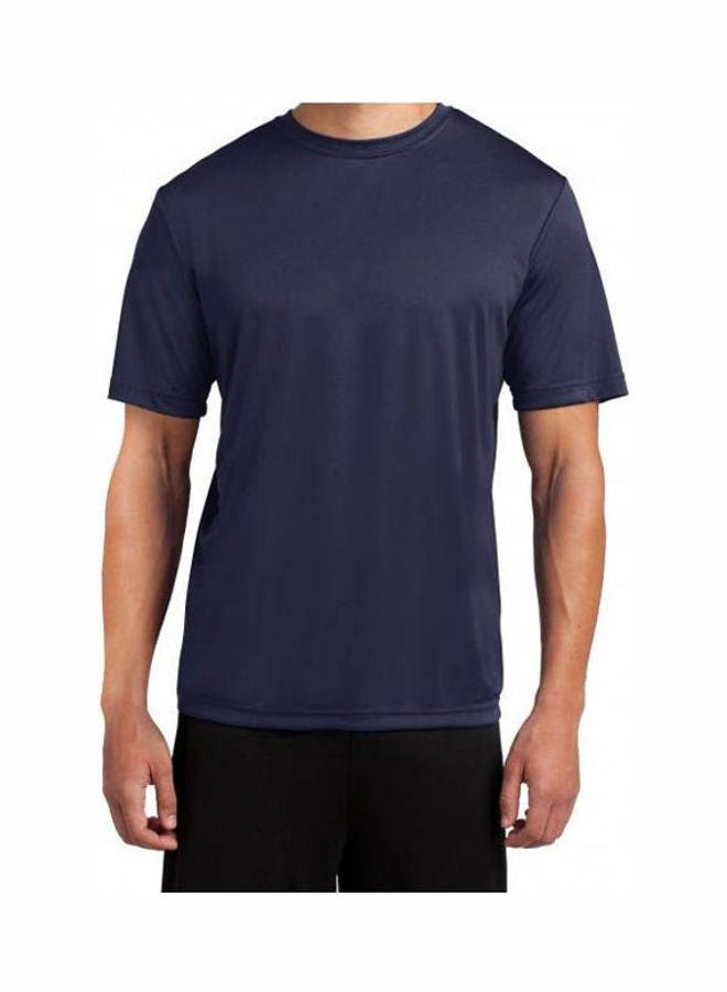 Navy Quick Dry Breathable Athletic Shirt Blue - v1649844682/N53124411V_1