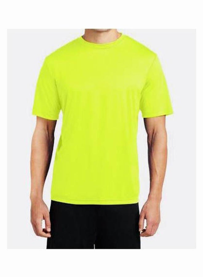 azeez Neon Quick Dry Breathable Athletic Shirt Yellow - Image 1