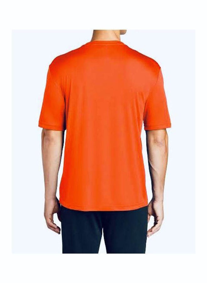 azeez Neon Quick Dry Breathable Athletic Shirt Orange - Image 3