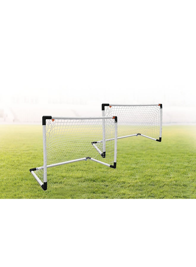 FIFA Qatar World Cup 2022 Goal Post Set 2 Mini 91.5x63 cm – Official Licensed Product with Net and Ball 91.5x63cm