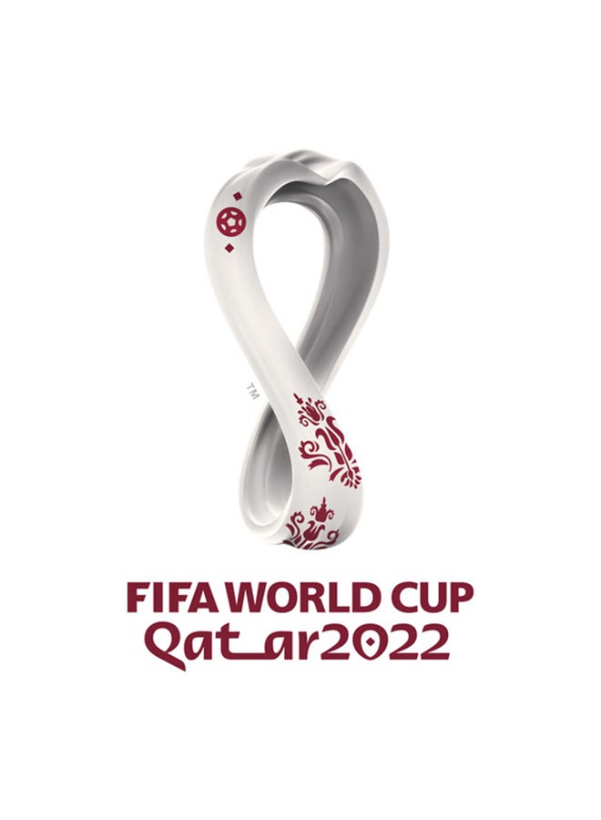 FIFA Qatar World Cup 2022 Goal Post Set 2 Mini 91.5x63 cm – Official Licensed Product with Net and Ball 91.5x63cm