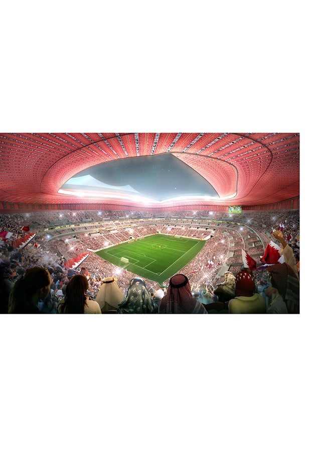 FIFA Qatar World Cup 2022 Goal Post Set 2 Mini 91.5x63 cm – Official Licensed Product with Net and Ball 91.5x63cm