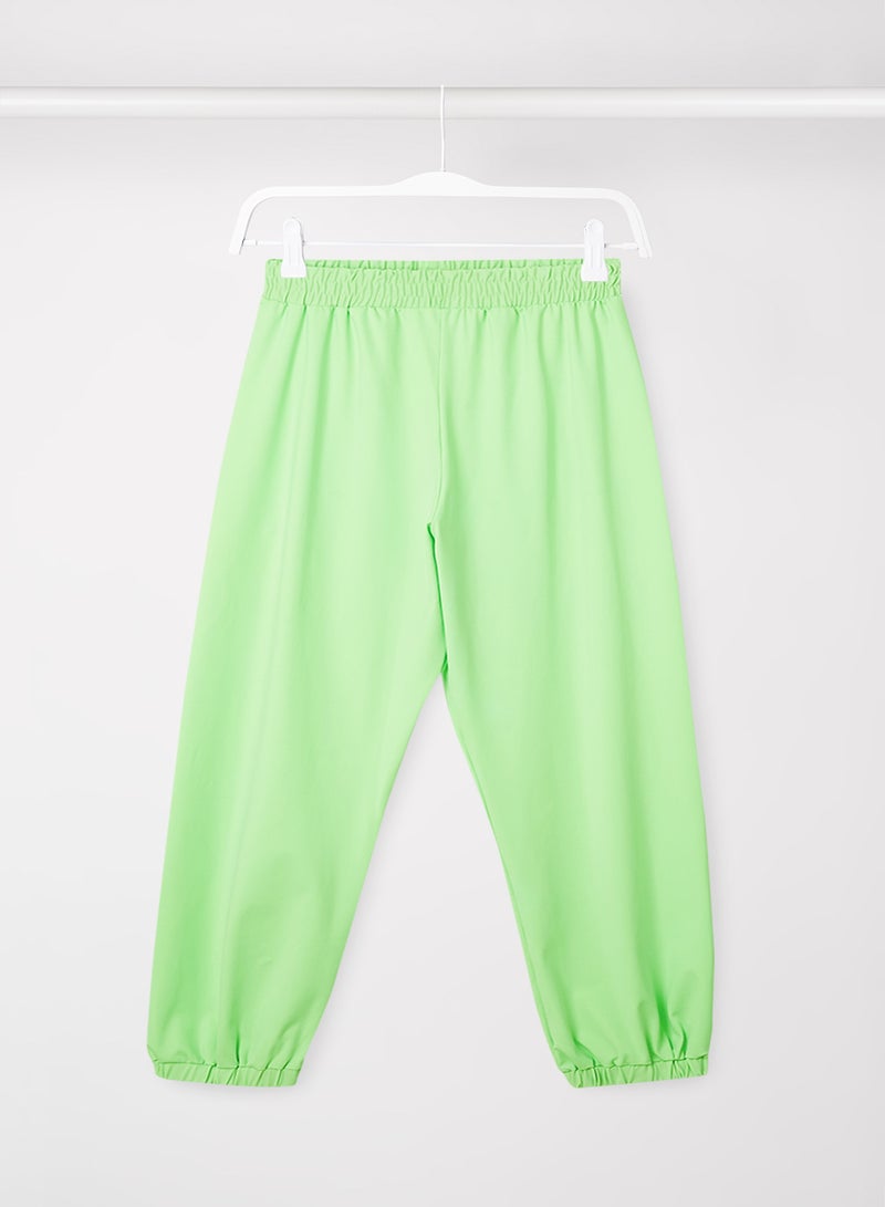 Sivvi x GenM Elasticated Baggy Joggers Green  - Image 1