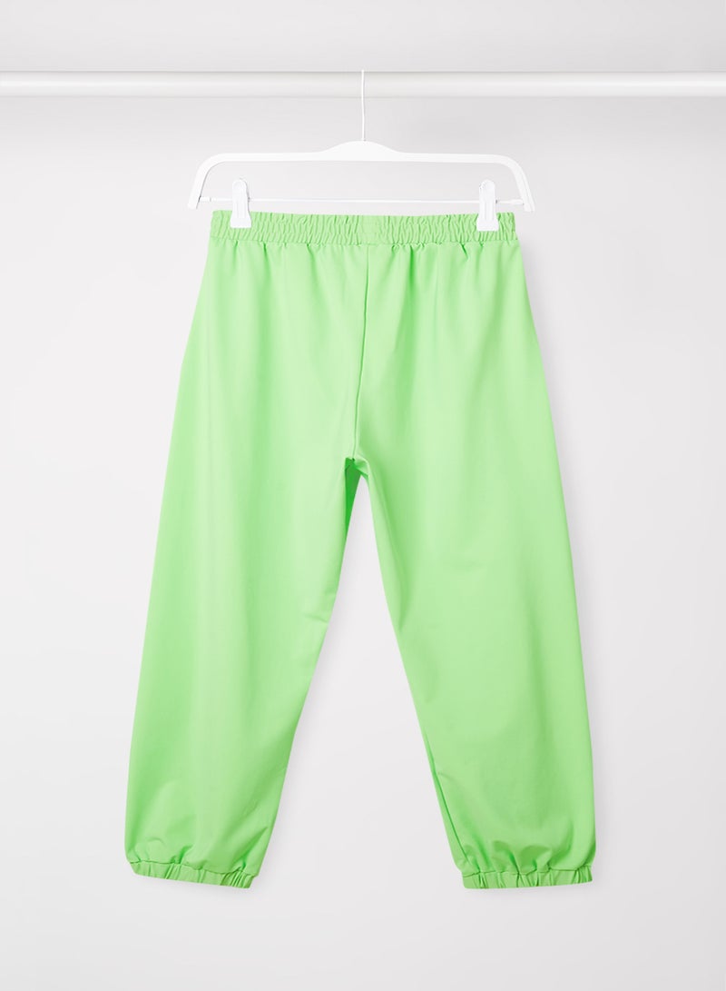 Sivvi x GenM Elasticated Baggy Joggers Green  - Image 2