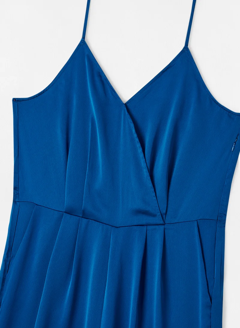 آي.سينري Pleated Jumpsuit Blue