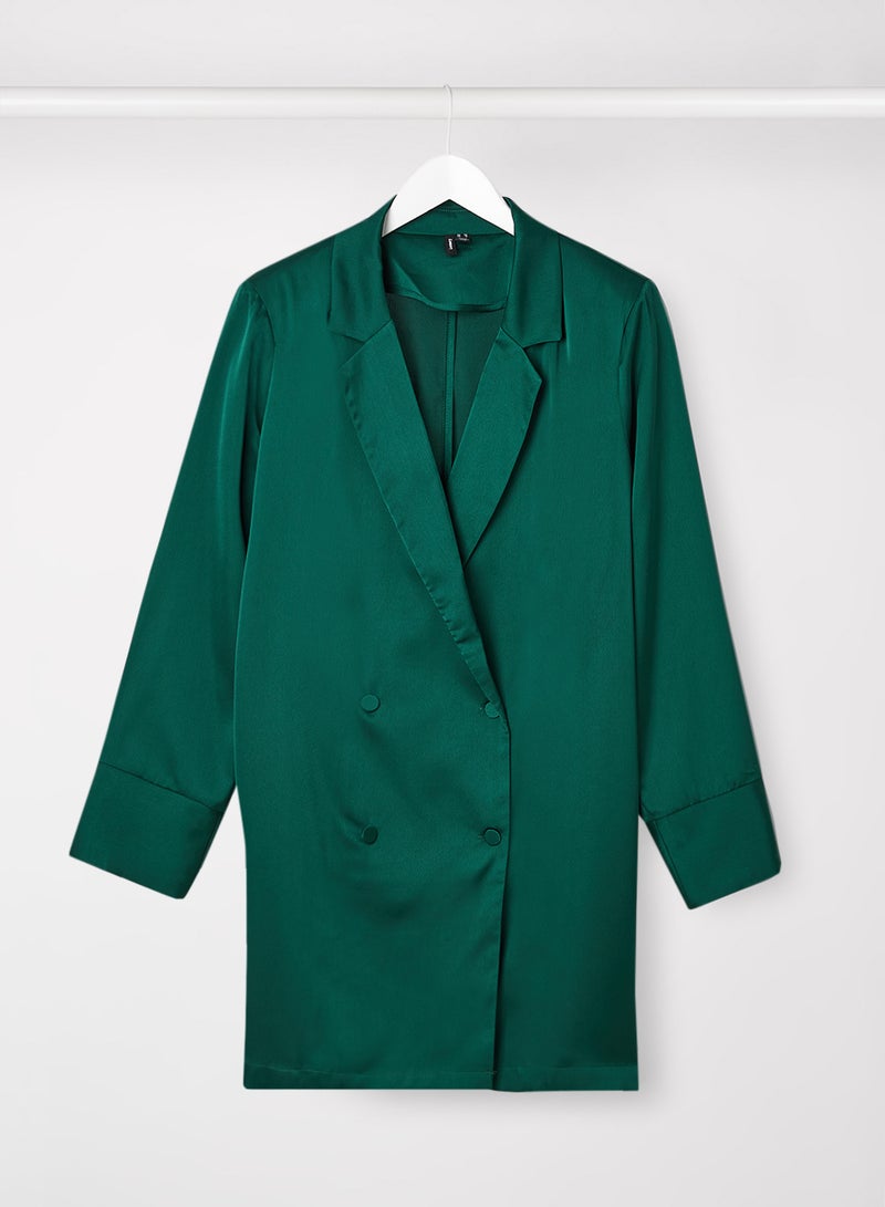 I.Scenery Double-Breasted Blazer Green  - Image 1