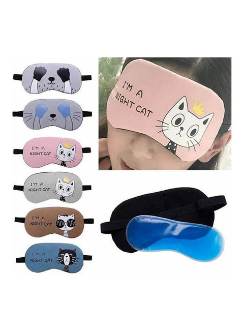Soft Eye Cover Pyjama For Travel Sleep Multicolor