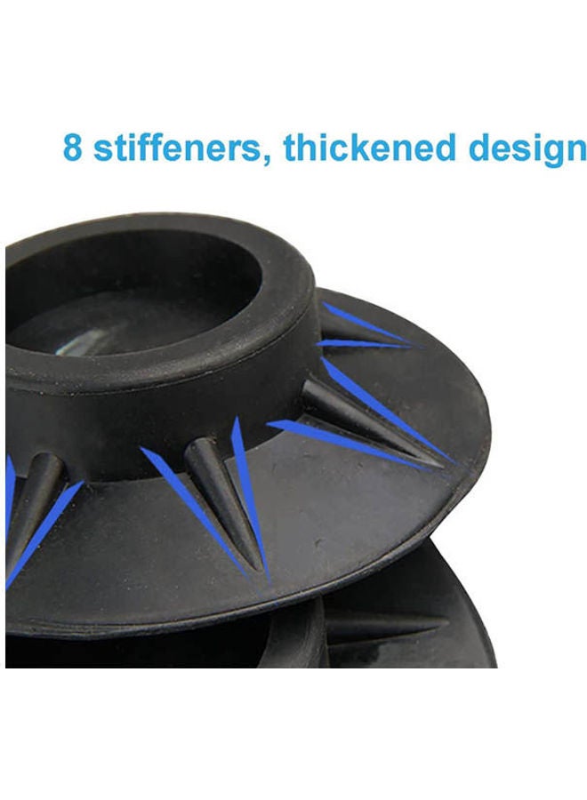 Washing Machine Anti Vibration Pads 8 Pcs Black 10x4cm  - Image 2
