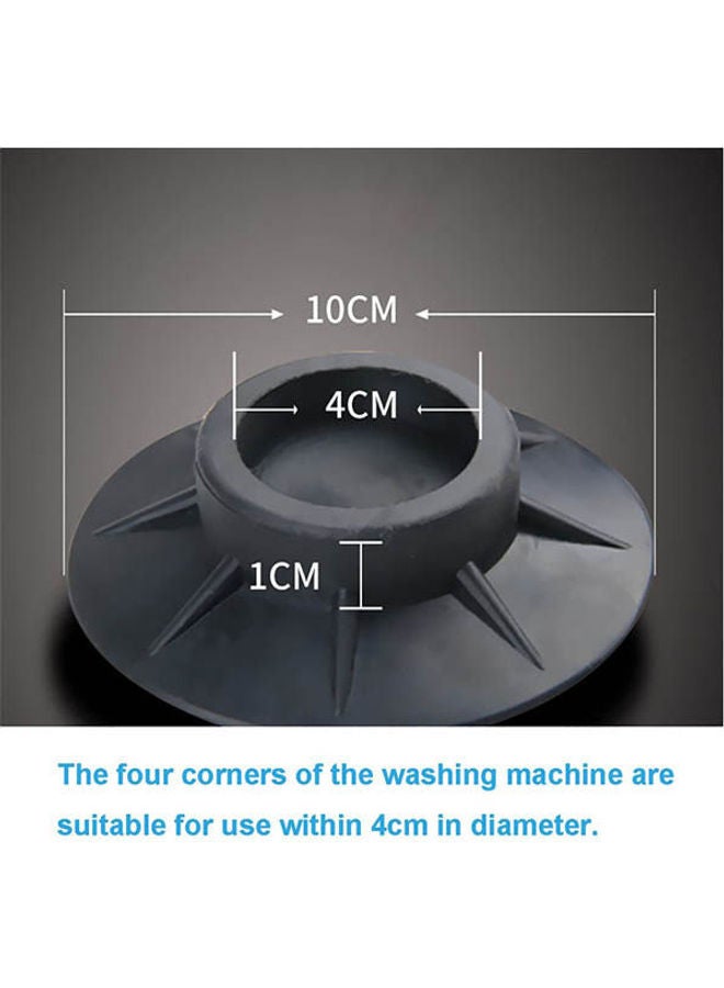 Washing Machine Anti Vibration Pads 8 Pcs Black 10x4cm  - Image 3