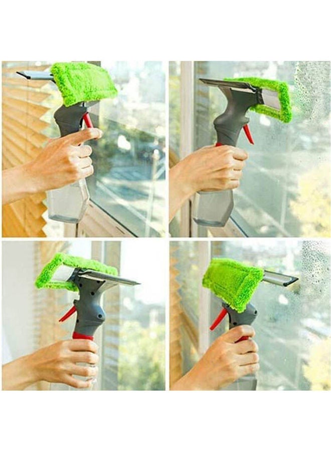 3 in 1 Window Glass Cleaner Spray Mop And Wiper Grey-Green - Image 3