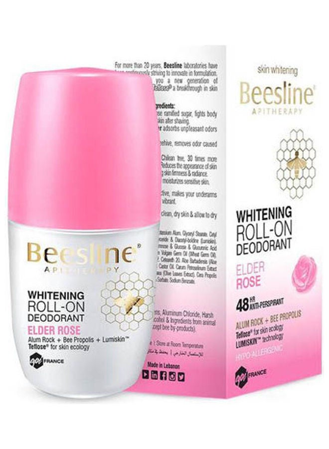 بيزلين مزيل عرق رول أون وايتنينج - ورد إيلدر متعدد الألوان 50ملليلتر