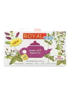 Royal Herbs Regime Tea 25 Filter Pack of 25  - Image 1