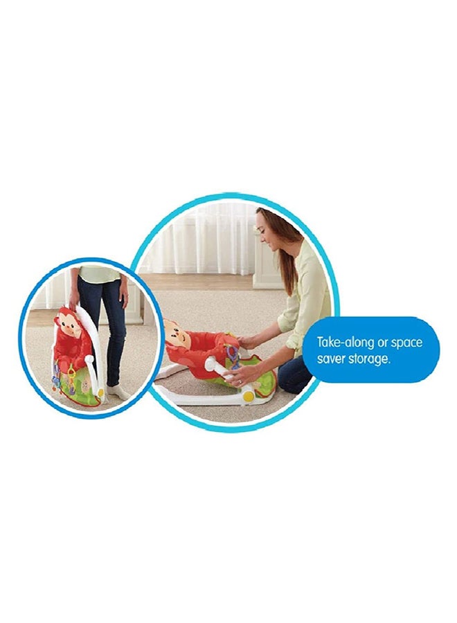 لو.بيبي.في  مقعد أرضي للأطفال من البلاستيك خفيف الوزن ومحمول على شكل ضفدع، مناسب منذ الولادة - Image 5