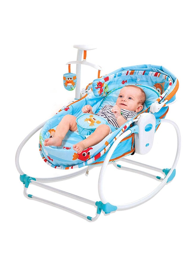 Mastela 5-In-1 Multifunctional Baby Portable Rocker And Bassinet Cradle Bed Newborn To Toddler With Canopy - Image 4