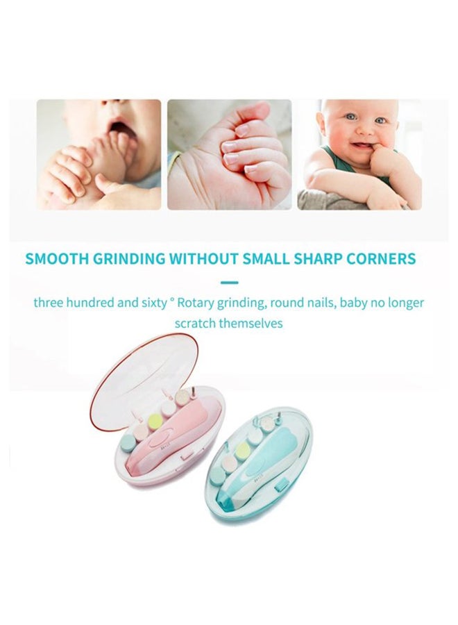 Generic Electric One Button And Adjustable Speed Baby Nail Trimmer Set With LED Light  - Image 3