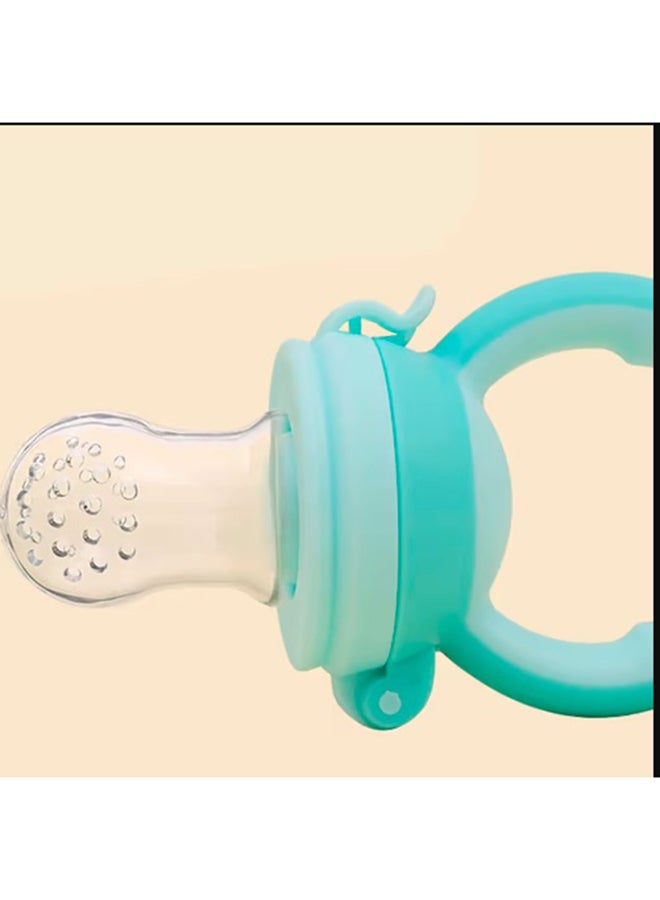 Small Convenient Silicone Fresh Fruit And Vegetable Teething Feeder For Kids - Green - Image 3