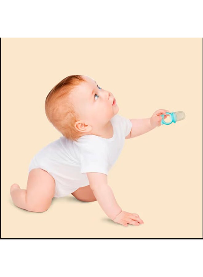Small Convenient Silicone Fresh Fruit And Vegetable Teething Feeder For Kids - Green - Image 5