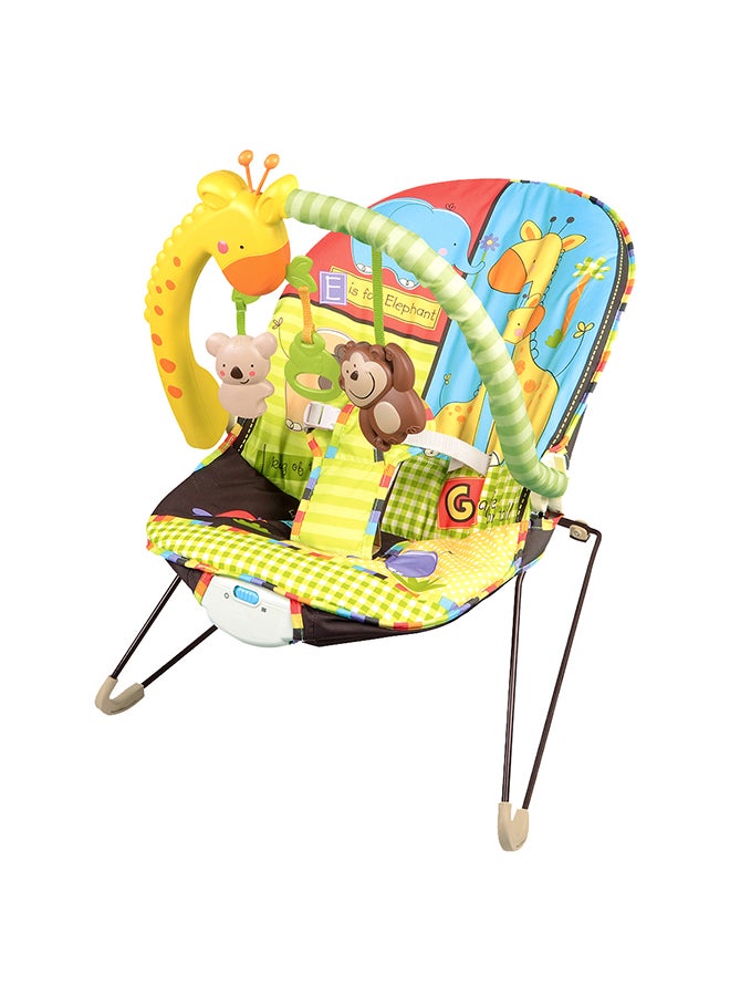 BLUE CARE - Baby Multipurpose Luv You Zoo Platime Rocker Chair With Vibration And Music - Multicolour - Image 1