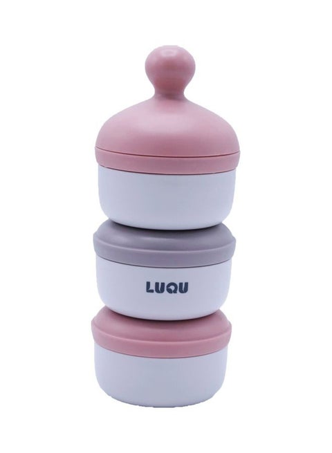 Portable Baby 3 Layer Milk Powder Dispenser, PP Raw Material - Suitable From Birth