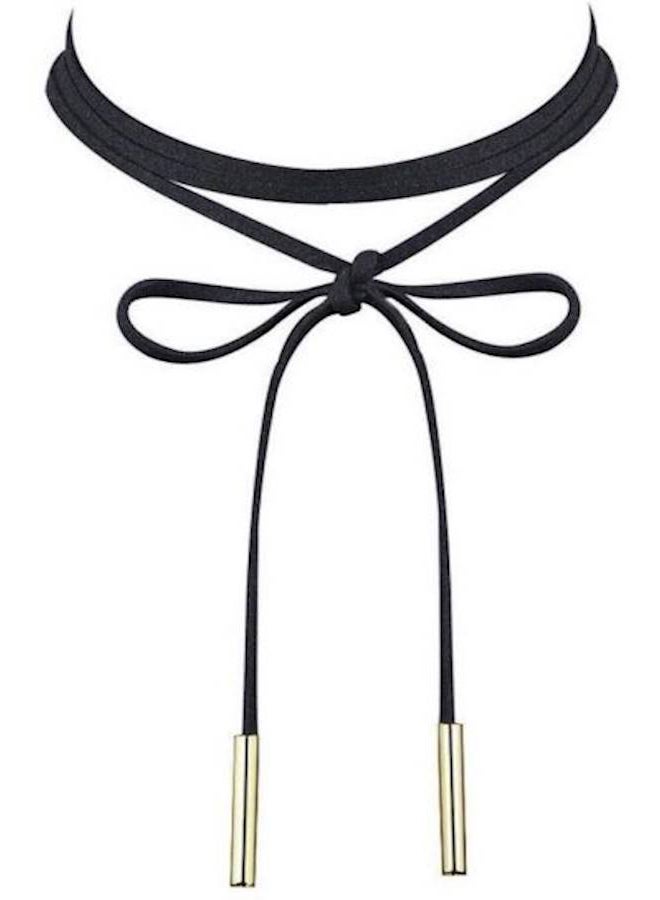 Victorian Romance Velvet And Gold-plated Choker Necklace  - Image 1