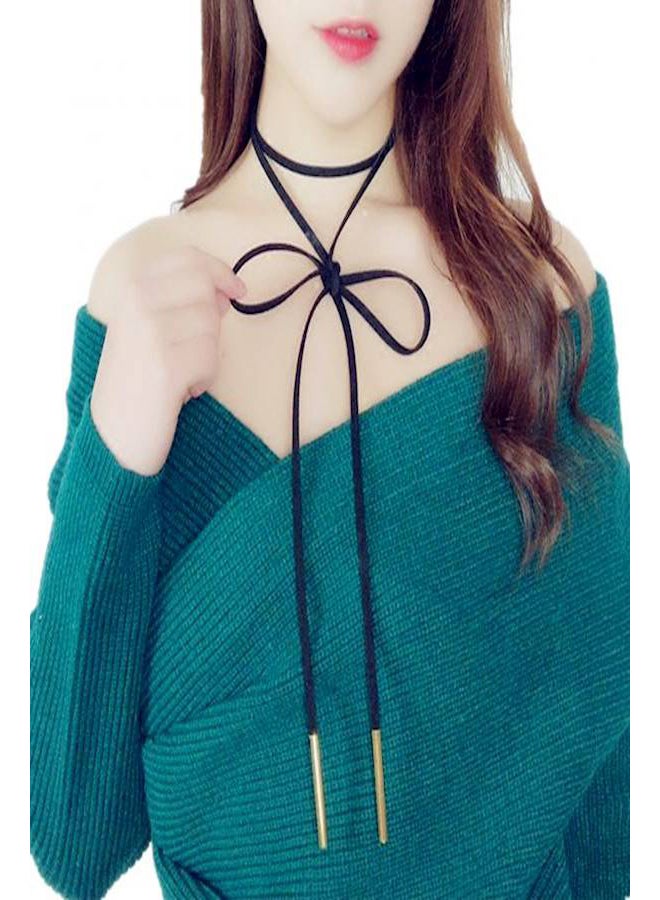 Victorian Romance Velvet And Gold-plated Choker Necklace  - Image 2