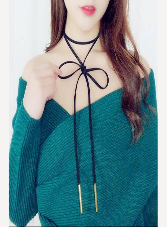 Victorian Romance Velvet And Gold-plated Choker Necklace  - Image 4