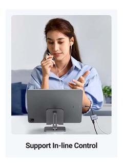 Ugreen USB C To 3.5mm Headphone Jack Adapter New Audio Charger Adapter DAC Type C Aux Earphone Splitter Compatible With Apple iPad Pro Galaxy S20 Ultra S10 Lite Note10 A90 Z Flip Tab S6 Huawei P30 Grey  - Image 5