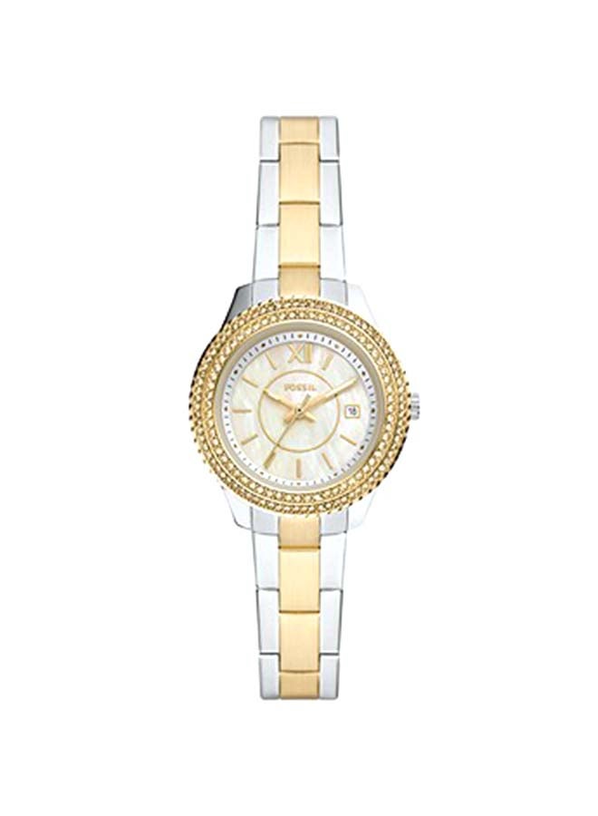 FOSSIL Women's Stella Round Shape Analog Stainless Steel Wrist Watch ES5138 - 30mm  - Image 1
