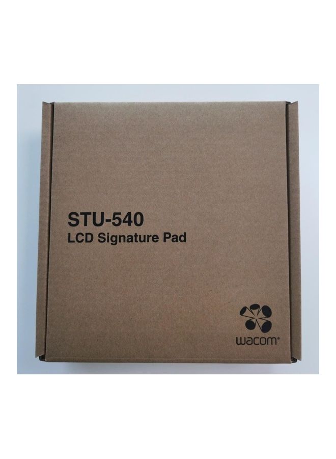 Wacom - STU-540 5-inch Color LCD Signature Pad With A Battery-Free Stylus Black - Image 1