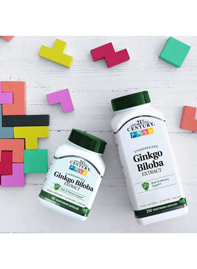 21st CENTURY Standardized Ginkgo Biloba Extract - 60 Vegetarian Capsules  - Image 5
