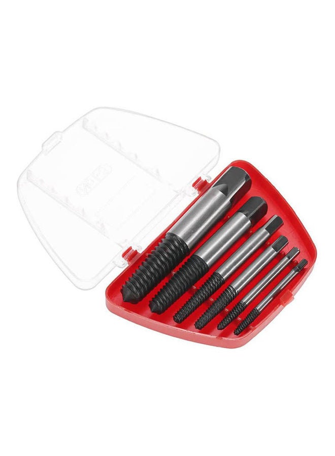 Generic - 6Pcs Broken Bolt Screw Extractor Remover Set Easy Out Drill Bits Tools Kit Multicolour 3-22mm - Image 1