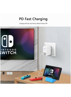محطة إرساء لجهاز Nintendo Switch/Switch OLED، قاعدة شحن 4K HDMI TV مجموعة شاحن بديلة متوافقة مع منصة Nintendo Switch الرسمية