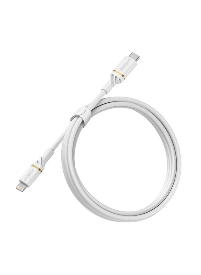 Otterbox UK Fast Wall Charger Bundle USB-C 18W PD + USB-C to USB-C Cable 1m White  - Image 3