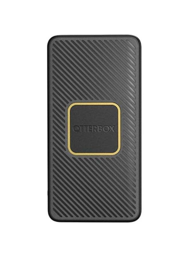 Otterbox 10000.0 mAh Fast Charge Power Bank USB-A & USB-C 18W PD With Integrated 10W Qi Wireless Charging Black - Image 2