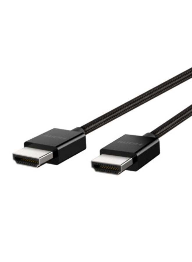 بيلكين كابل مجدول 2.1 HDMI 4K فائق السرعة بطول 2 متر أسود  - Image 3