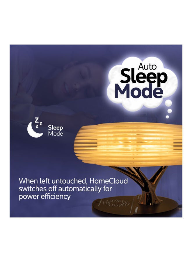 10W True Wireless Speaker, 3-In-1 Unique Cloud Design Smart Lamp and Multi-Regional Plugs Multicolour