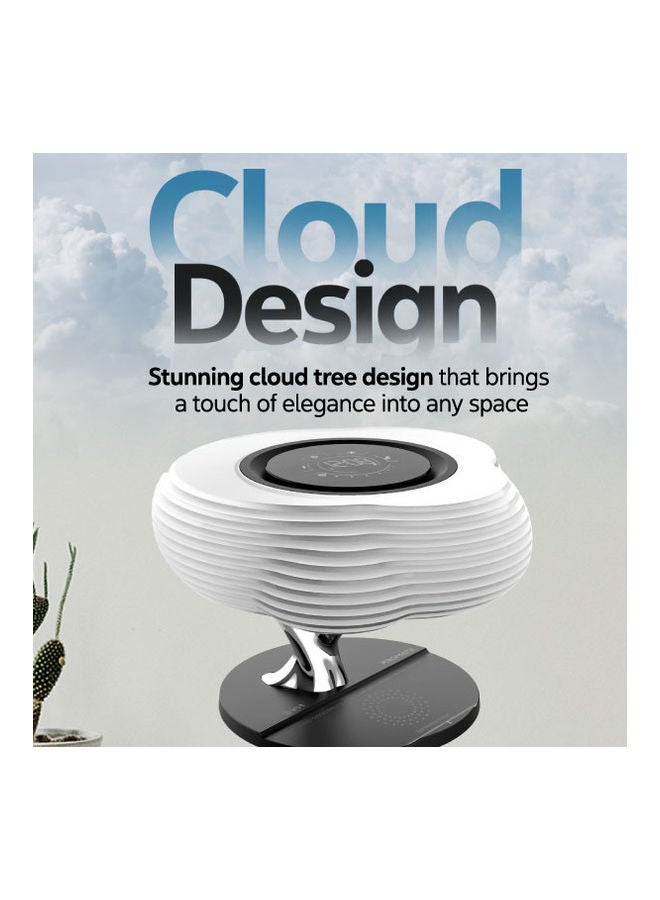 10W True Wireless Speaker, 3-In-1 Unique Cloud Design Smart Lamp and Multi-Regional Plugs Multicolour