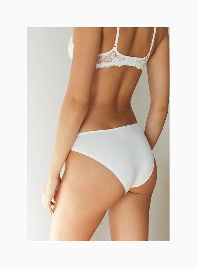 women'secret Classic Microfiber Panty White - Image 2