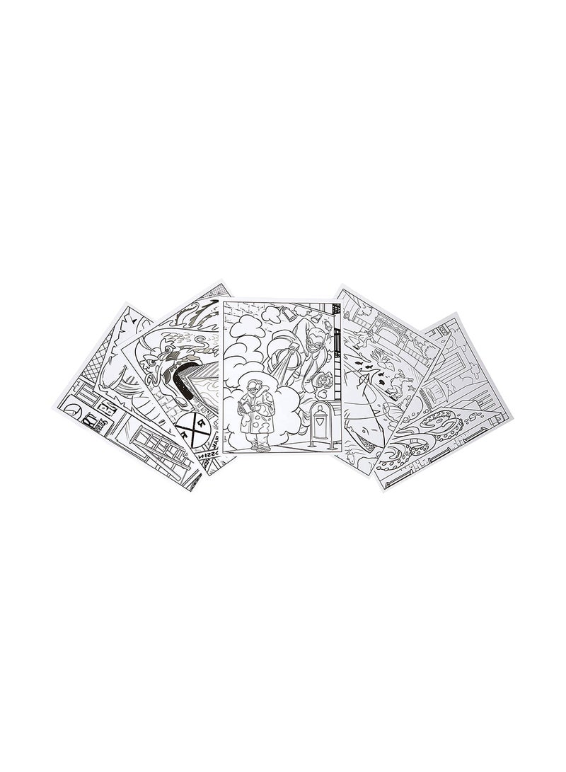 Crayola Art With Edge And Art In The Streets Coloring Book- 40 Pages, Multicolor ‎0.64x21.59x25.4cm - Image 3