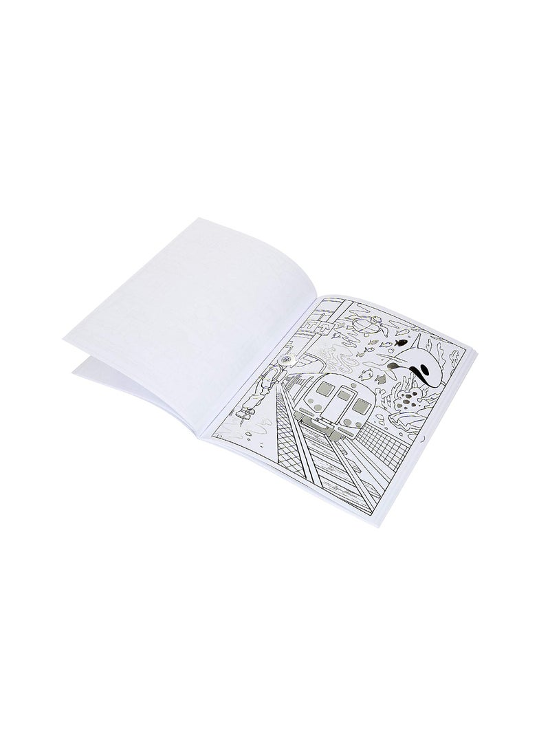Crayola Art With Edge And Art In The Streets Coloring Book- 40 Pages, Multicolor ‎0.64x21.59x25.4cm - Image 4