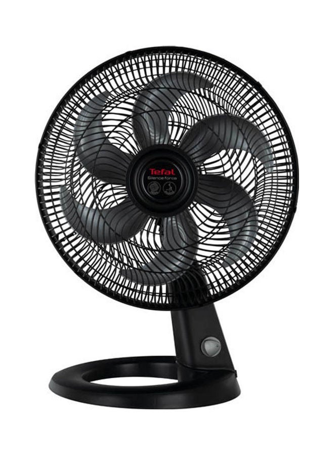 Tefal Silence Force Desk Fan, 16 Inch, 3 Speeds, VG4110EE Black  - Image 1