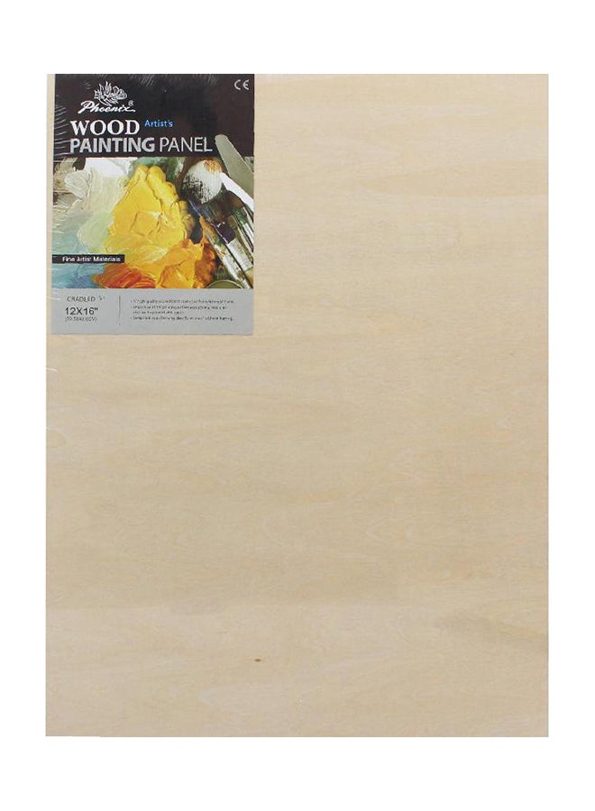 Phoenix Canvas Panel Board Rectangle Beige - Image 1