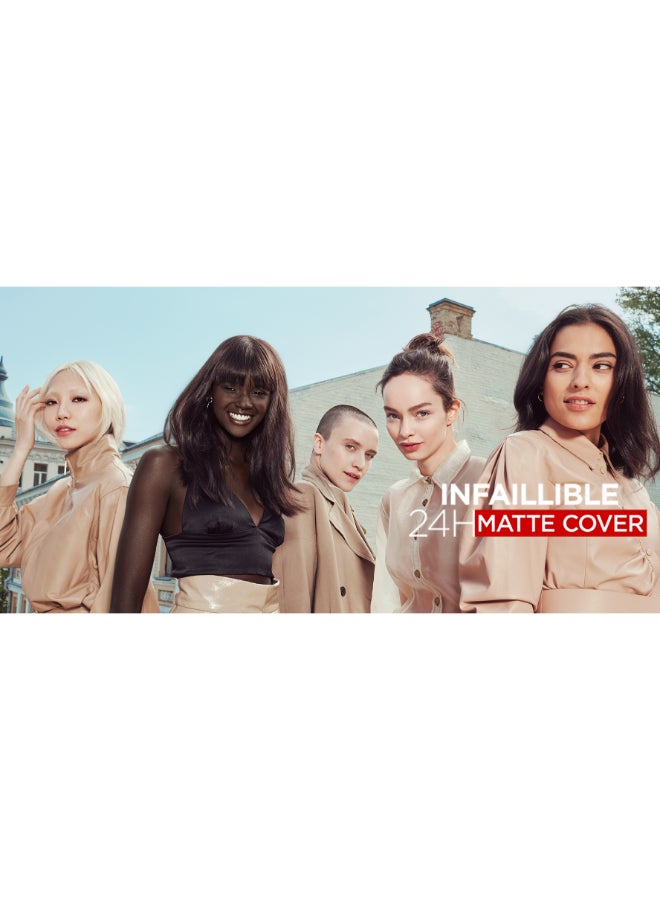 L'OREAL PARIS - Infallible 24H Matte Cover Foundation 110 Rose Vanilla - Image 1