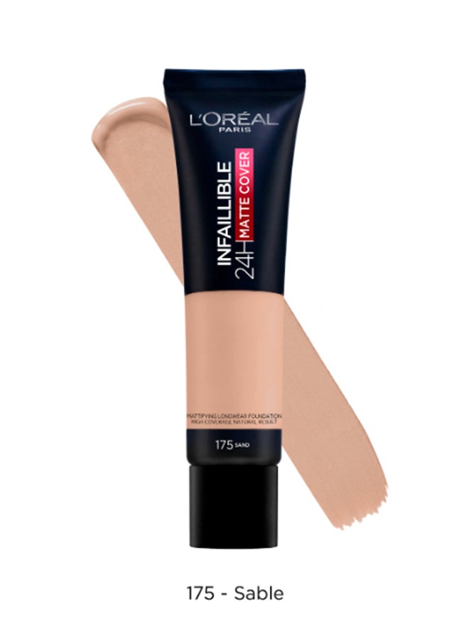L'OREAL PARIS Infallible 24H Matte Cover Foundation 175 Sand - Image 1