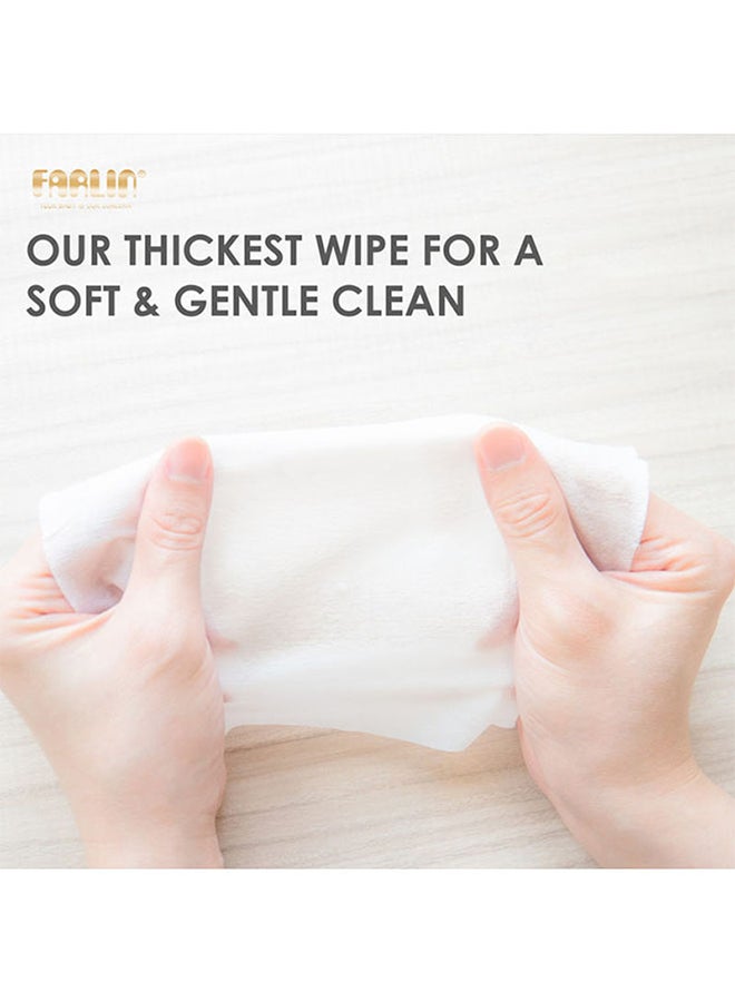 فارلين مناديل مبللة للأطفال صغيرة وخفيفة الوزن ولطيفة للغاية ومضادة للطفح، من 85 منديلاً - Image 4